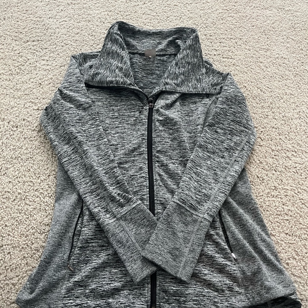Calia space dyed funnel neck jacket EUC sz medium